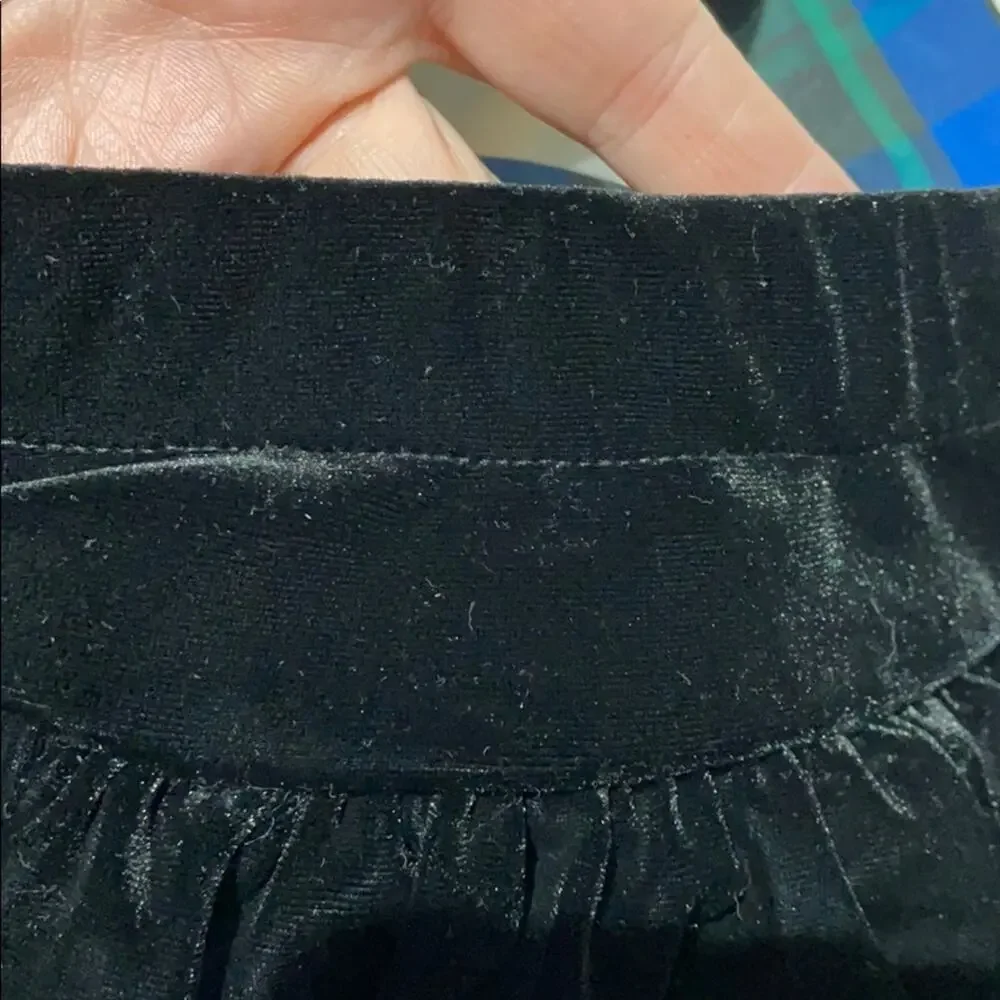Ralph Lauren 18m black velvet skirt with plaid bow